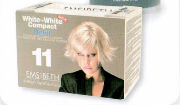 Осветлители для волос:  Emsibeth Cosmetics -  Ультра белый обесцвечивающий порошок без образования пыли Степень поднятия +9 тонов (6 пакетов по 500 гр.)