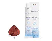  TNL PROFESSIONAL -  Крем-краска для волос Million Gloss 7.46 Блонд медный красный  (100 мл)