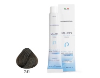  TNL PROFESSIONAL -  Крем-краска для волос Million Gloss 7.81 Блонд карамельный пепельный  (100 мл)