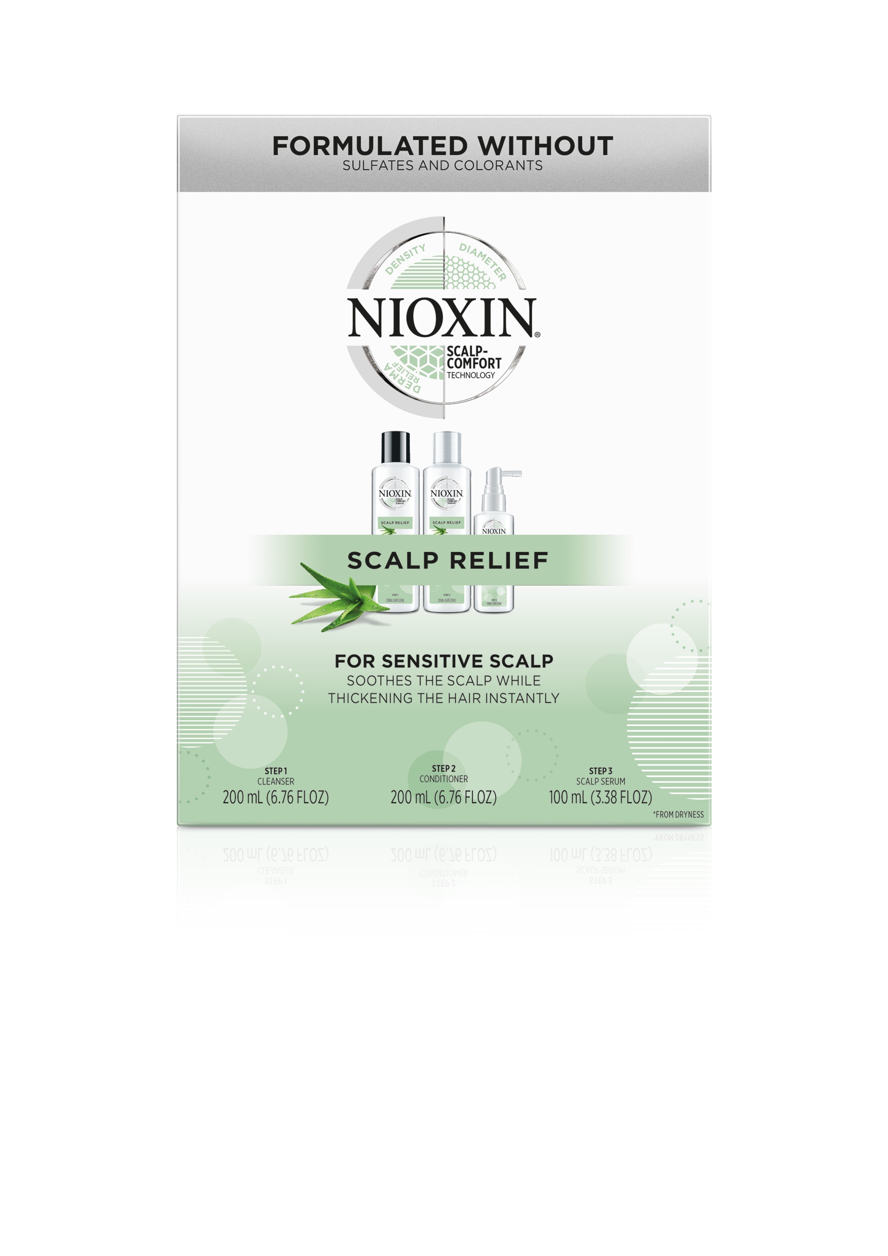 Наборы для волос:  NIOXIN -  Набор Ситема Scalp Relief (200+200+100) мл