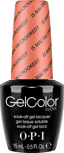 Гель-лаки для ногтей:  OPI -  GELCOLOR гель-лак GCH68 Is Mai Tai Crooked? (15 мл)