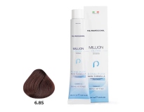  TNL PROFESSIONAL -  Крем-краска для волос Million Gloss 6.85 Темный блонд коричневый махагоновый (100 мл)