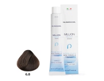  TNL PROFESSIONAL -  Крем-краска для волос Million Gloss 6.8 Темный блонд капучино  (100 мл)