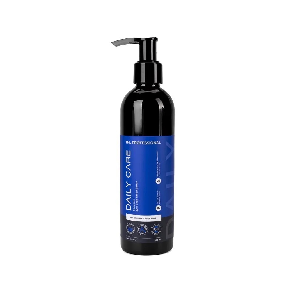 Бальзамы для волос:  TNL PROFESSIONAL -  Бальзам для увлажнения и очищения волос Daily Care с гиалуроновой кислотой и экстрактом спирулины (250 мл)