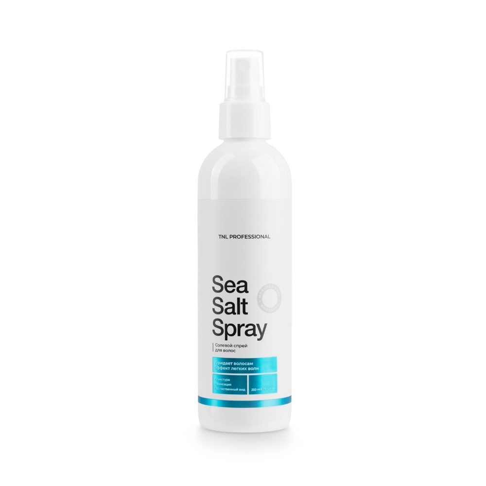 Спреи для волос:  TNL PROFESSIONAL -  Солевой спрей для волос Sea Salt Spray для естественной укладки с морской солью и коллагеном (250 мл)