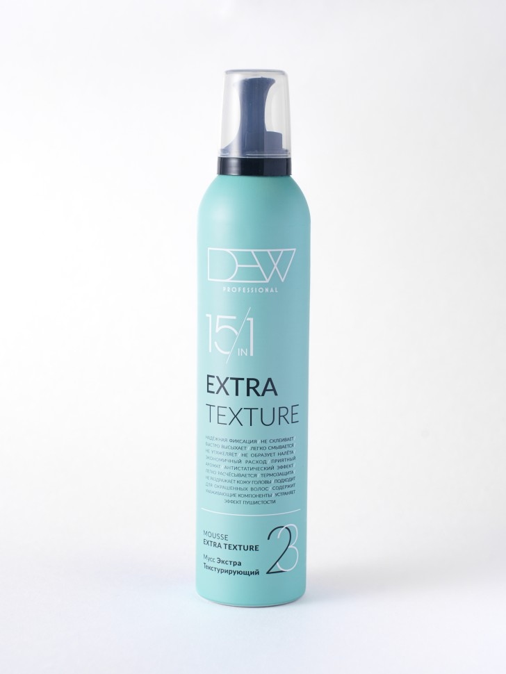 Муссы для стайлинга волос:  DEW Professional -  Мусс  15 в 1  Текстурирующий Extra Texture (500 мл)