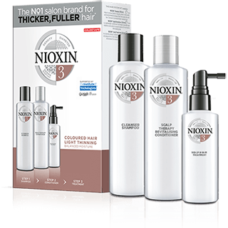 Наборы для волос:  NIOXIN -  СИСТЕМА 3. Набор для ухода за окрашенными волосами с тенденцией к истончению (300мл + 300мл + 100мл)