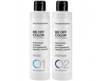  TNL PROFESSIONAL -  Комплект кислотной смывки для удаления краски с волос Be Off Color: активатор 200 мл + восстановитель 200 мл
