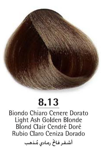 Профессиональные краски для волос:  Emsibeth Cosmetics -  Перманентная крем-краска Emsibeth CROMAKEY- IN MULTIBENEFIT  8,13  Light Ash Medium Blonde Светлый Пепельно-Золотистый (100 мл)