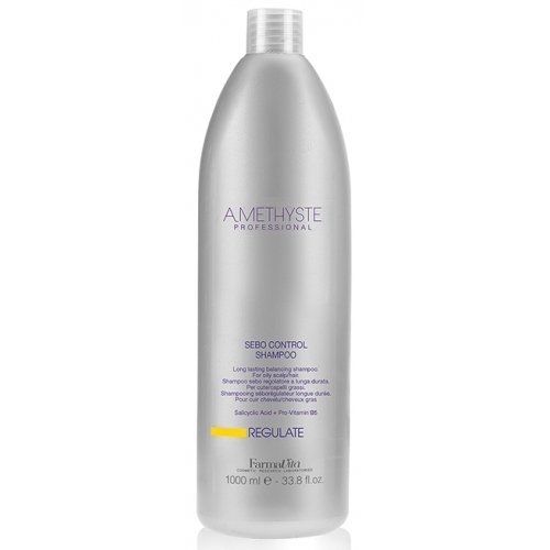 Шампуни для волос:  FarmaVita -  Шампунь для жирной кожи головы FarmaVita Amethyste Regulate Sebo Control Shampoo (1000 мл) (1000 мл)