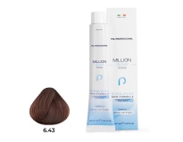  TNL PROFESSIONAL -  Крем-краска для волос Million Gloss 6.43 Темный блонд медный золотистый  (100 мл)