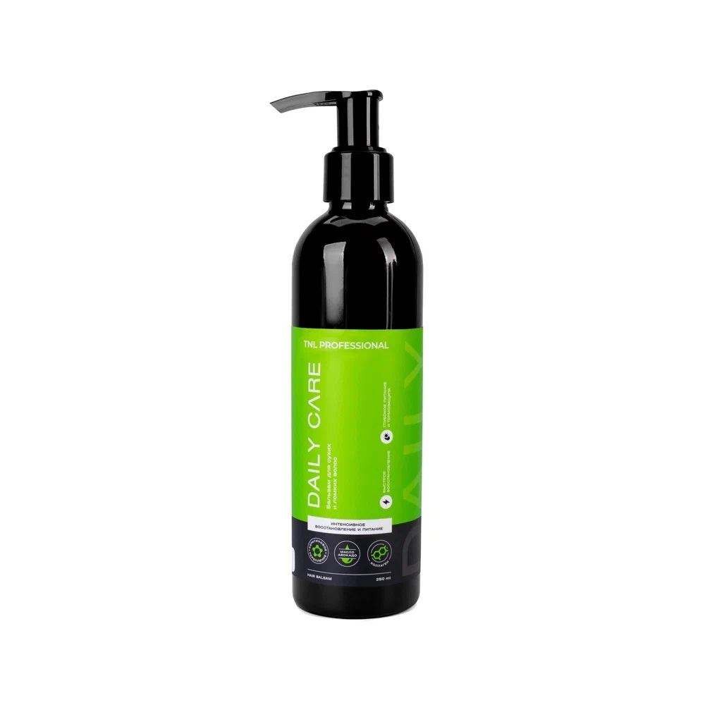 Бальзамы для волос:  TNL PROFESSIONAL -  Бальзам для интенсивного восстановления и питания волос Daily Care с кератином, коллагеном,маслом авокадо (250 мл)