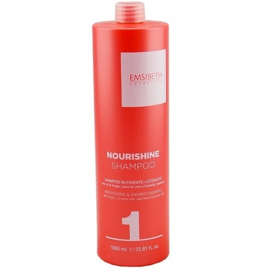 Шампуни для волос:  Emsibeth Cosmetics -  Шампунь для оживления тонких, ломких и тусклых волос 1 NOURISHINE SHAMPOO (1000 мл)