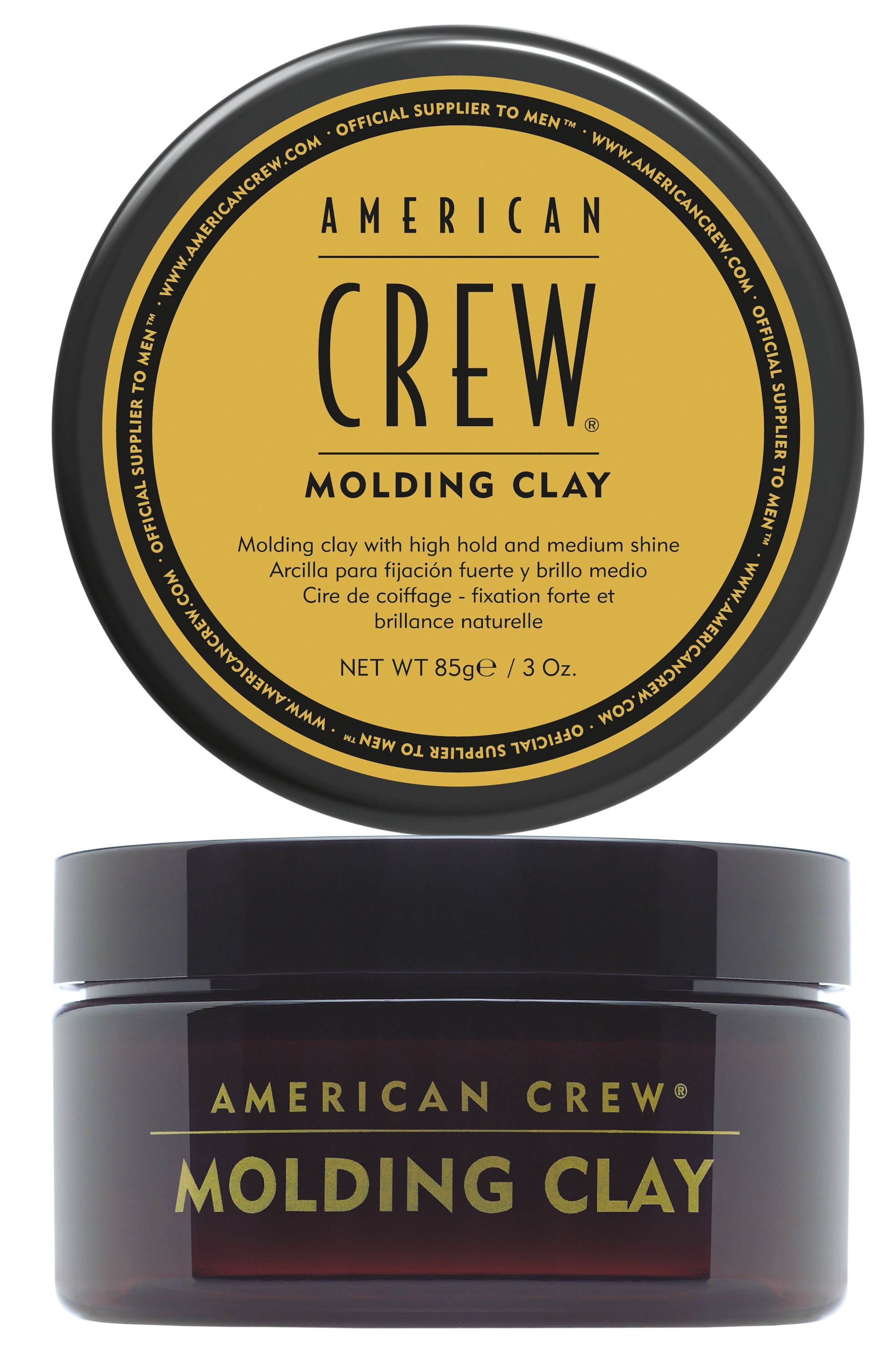 Мужские средства для укладки волос:  AMERICAN CREW -  Формирующая глина сильной фиксации со средним уровнем блеска для укладки волос American Crew Molding Clay (85 мл) (85 мл)